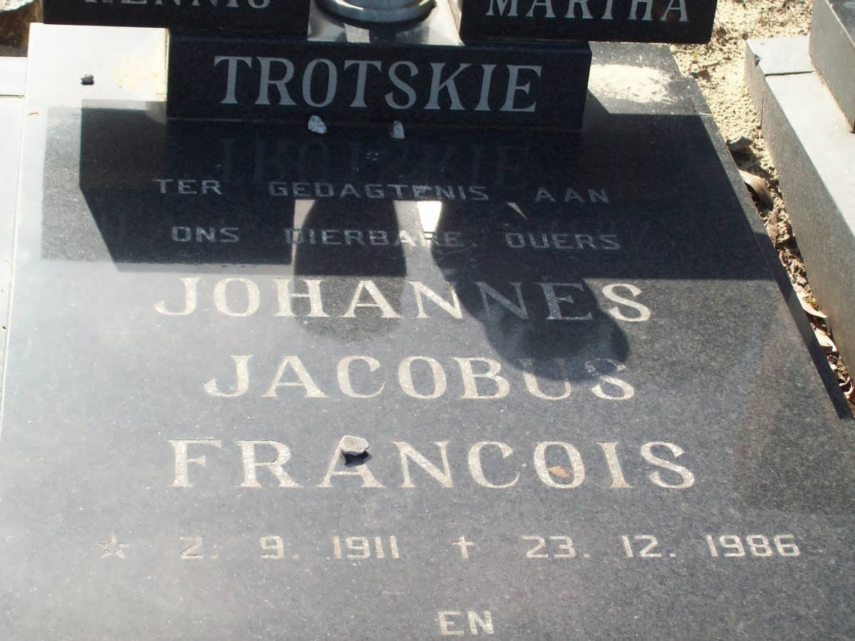TROTSKIE Johannes Jacobus Francois 1911-1086