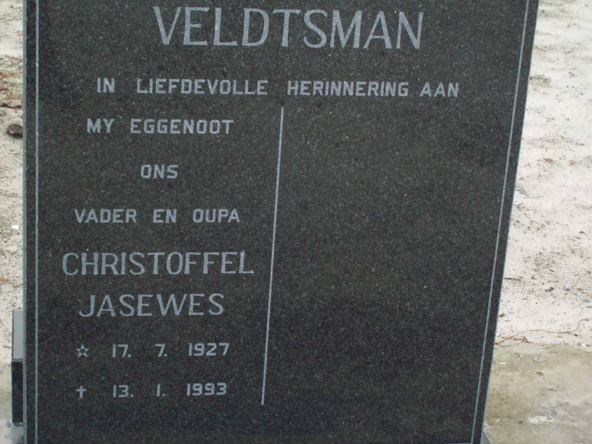 VELDTSMAN Christoffel Jasewes 1927-1993