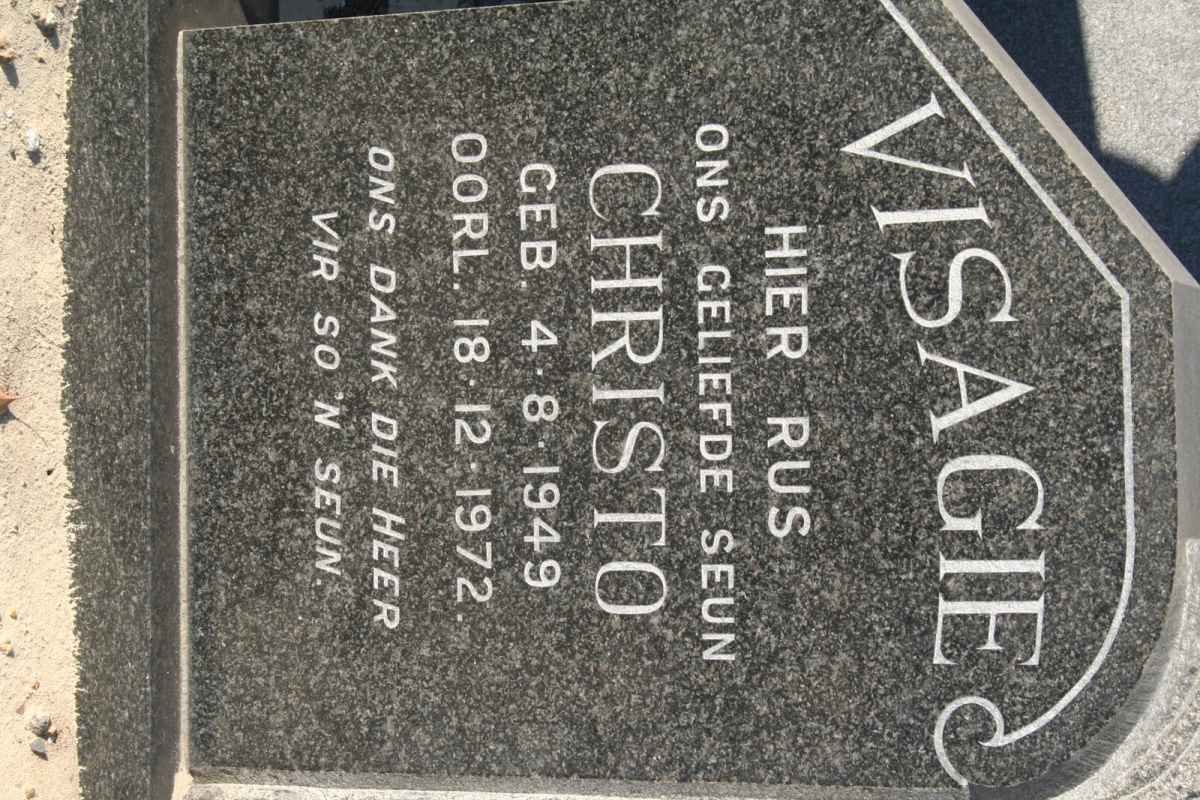 VISAGIE Christo 1949-1972