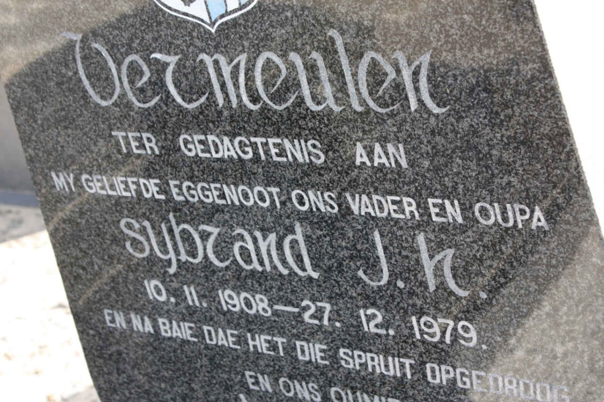 VERMEULEN Sybrand J.H. 1908-1979