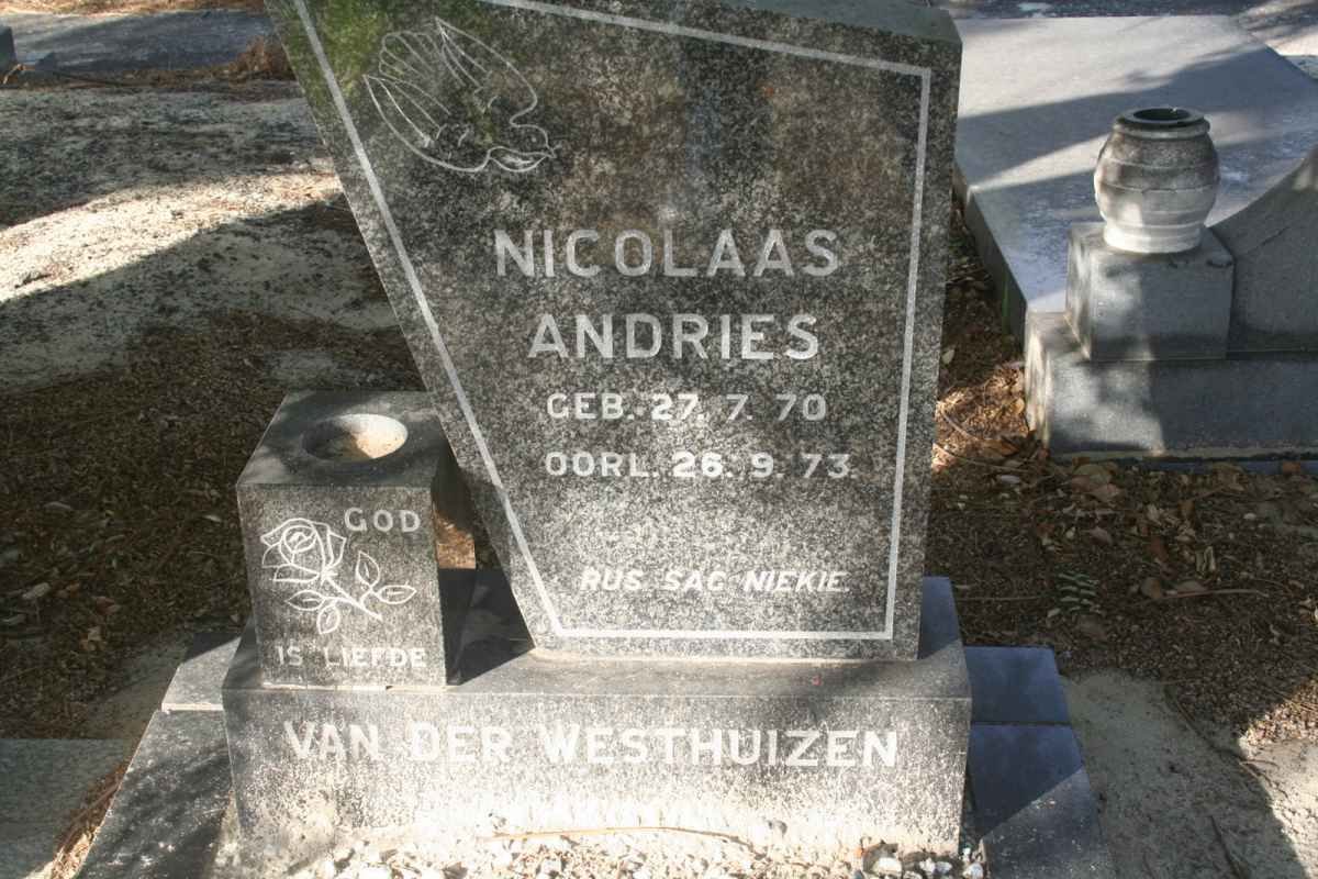 WESTHUIZEN Nicolaas Andries, van der 1970-1973