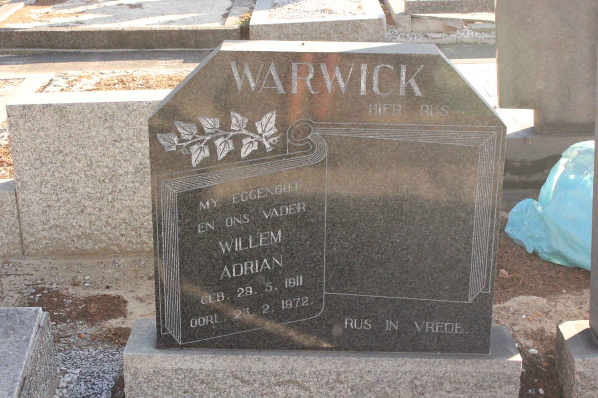 WARWICK Willem Adrian 1911-1972