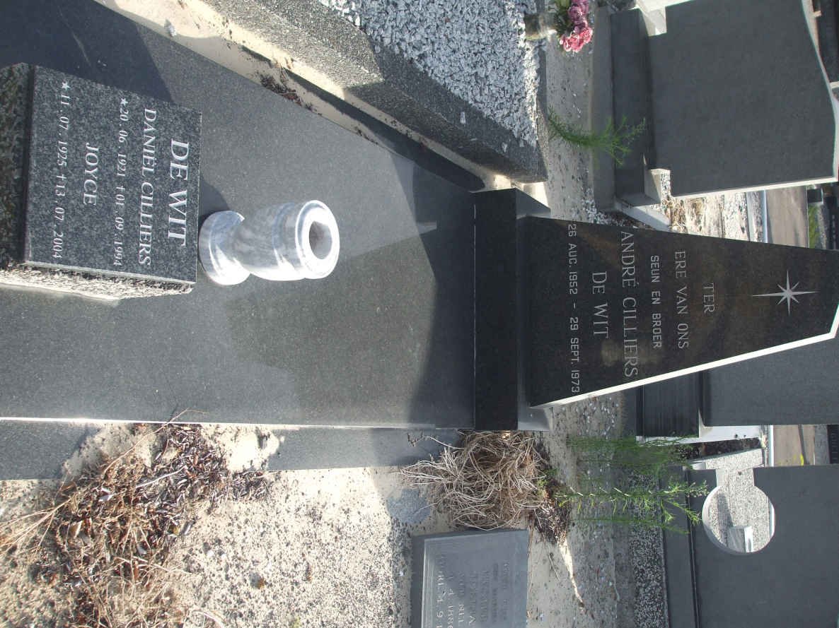 WIT André Cilliers, de 1952-1973 :: DE WIT Daniël Cilliers 1921-1994 &amp; Joyce 1925-2004