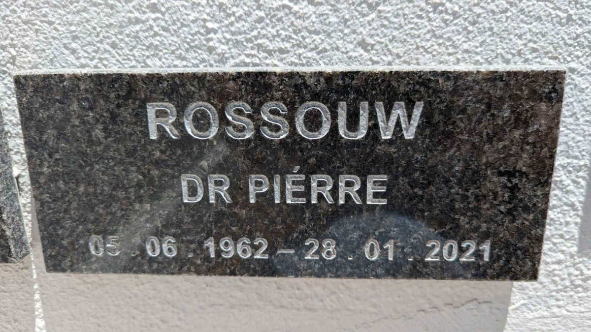 ROSSOUW Pierre 1962-2021