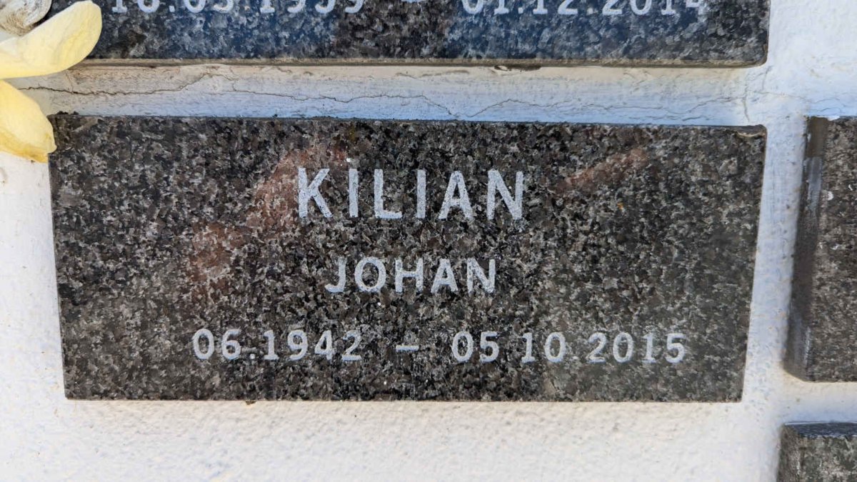 KILIAN Johan 1942-2015