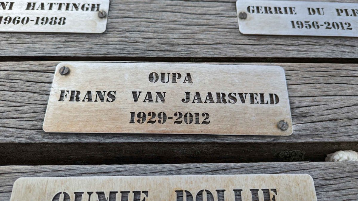 JAARSVELD Frans, van 1929-2012