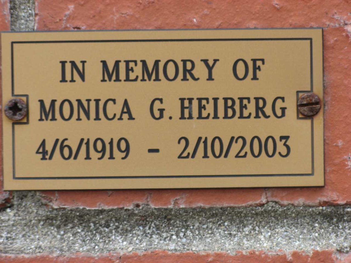 HEIBERG Monica G. 1919-2003