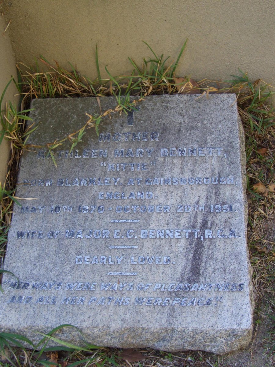 BENNETT Kathleen Mary 1870-1951