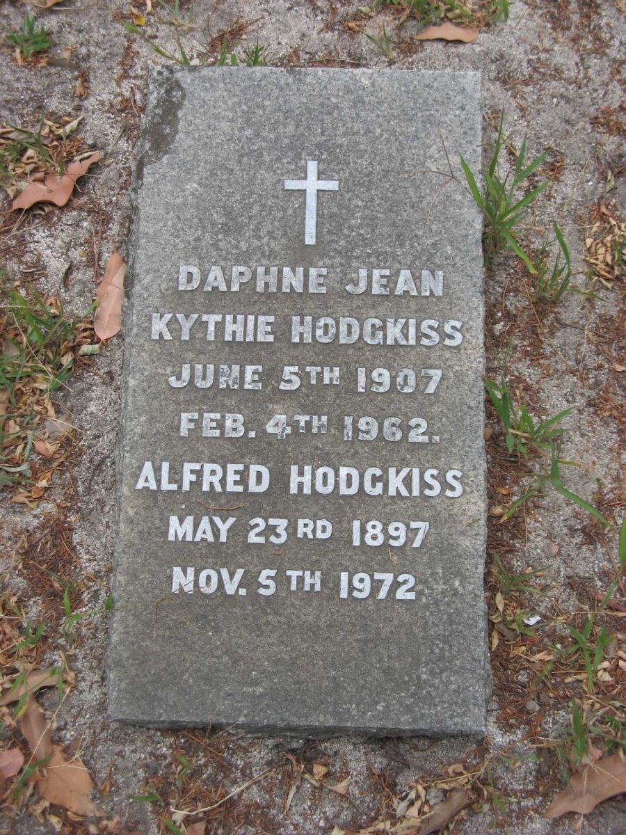 HODGKISS Alfred 1897-1972 :: HODGKISS Daphne Jean Kythie 1907-1962