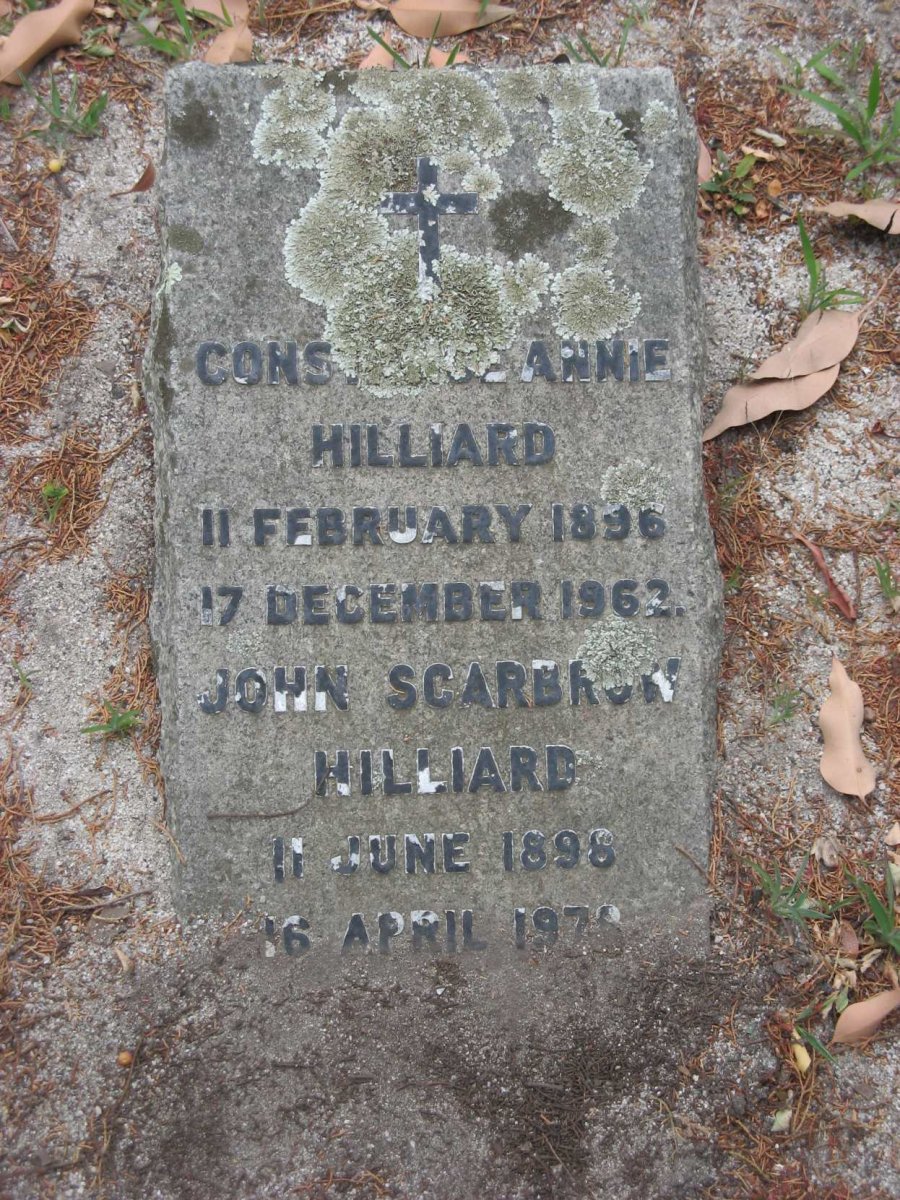 HILLARD John Scarbrow 1898-1978 :: HILLARD Constance Annie 1896-1962
