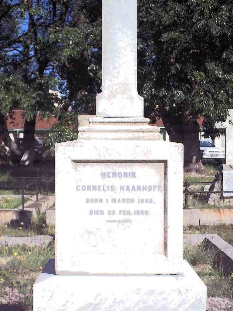 HAARHOFF Hendrik Cornelis 1848-1890