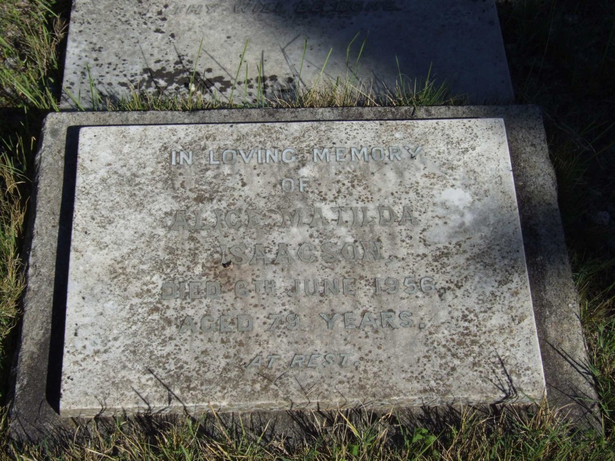 ISAACSON Alice Mathilda -1956
