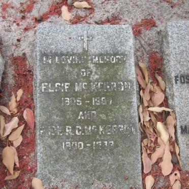 McKERRON R.G. 1900-1973 :: McKERRON Elsie 1905-1987