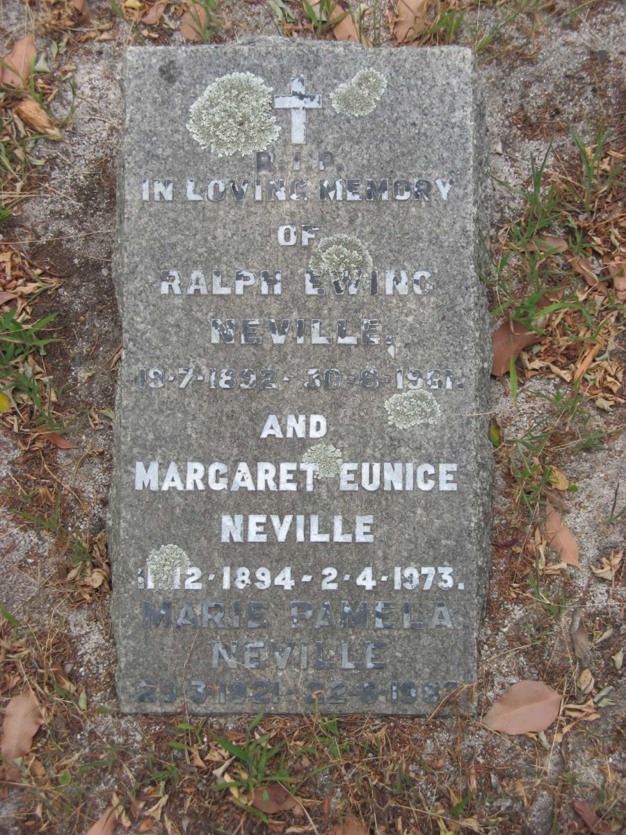 NEVILLE Ralph Ewing 1892-1961 &amp; Margaret Eunice 1894-1973 :: NEVILLE Marie Pamela 1921-1983