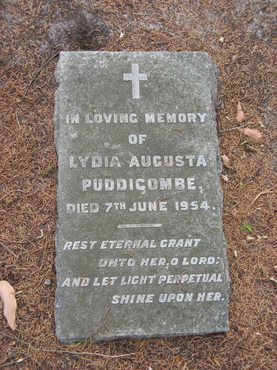 PUDDICOMBE Lydia Augusta -1954