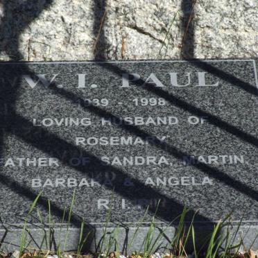 PAUL W.I. 1939-1998