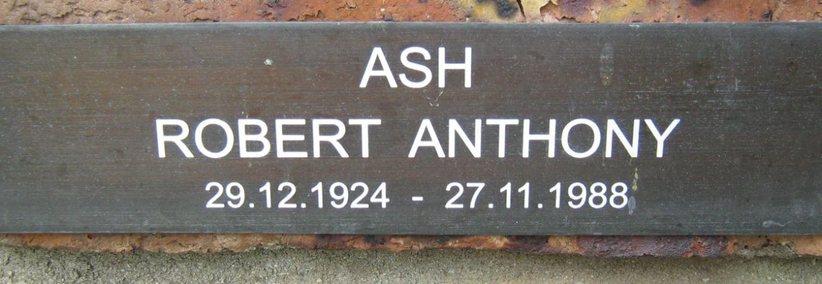 ASH Robert Anthony 1924-1988