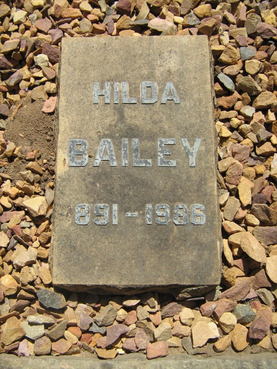 BAILEY Hilda 1891-1986