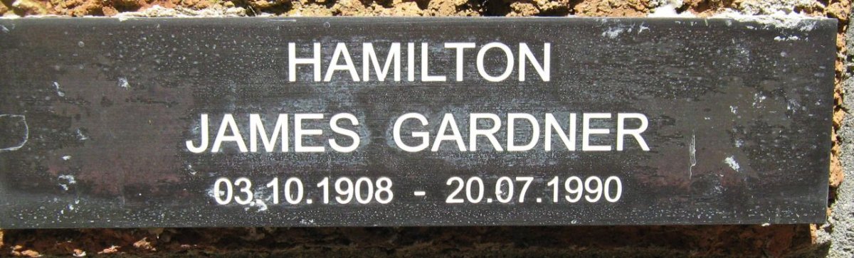 HAMILTON James Gardner 1908-1990