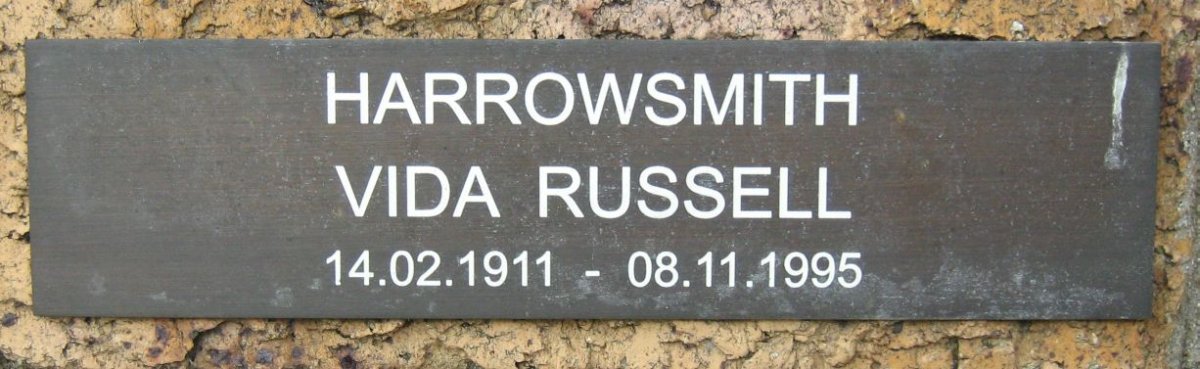 HARROWSMITH Vida Russell 1911-1995