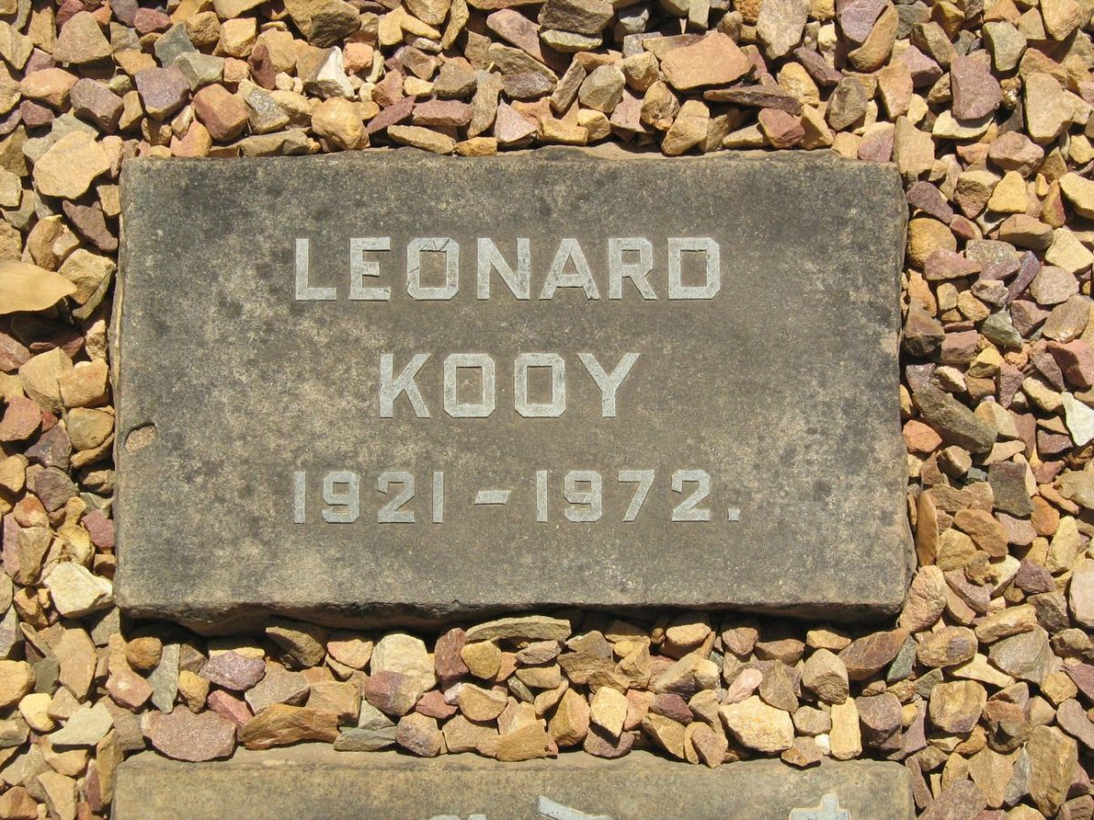 KOOY Leonard 1921-1972