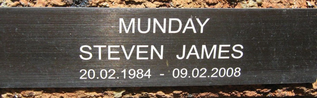 MUNDAY Steven James 1984-2008