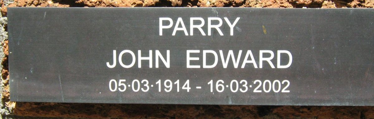 PARRY John Edward 1914-2002