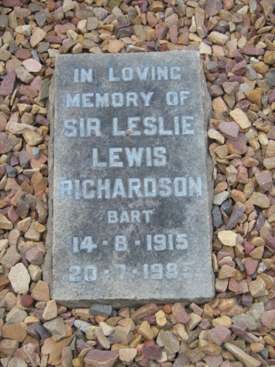 RICHARDSON Leslie Lewis 1915-1985