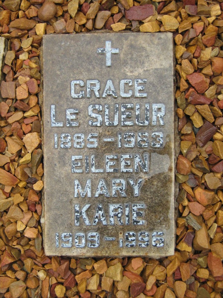 SUEUR Grace, le 1885-1963 :: KARIE Eileen Mary 1909-1996