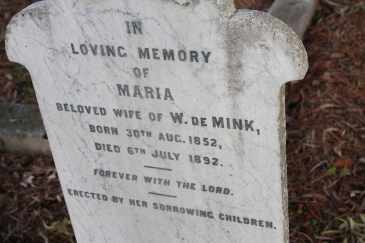 MINK Maria, de 1852-1892 