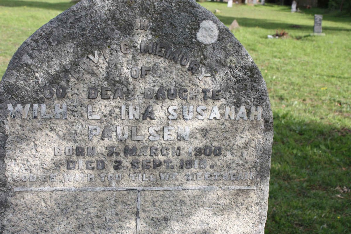 PAULSEN Wilhelmina Susanah 1900-1918