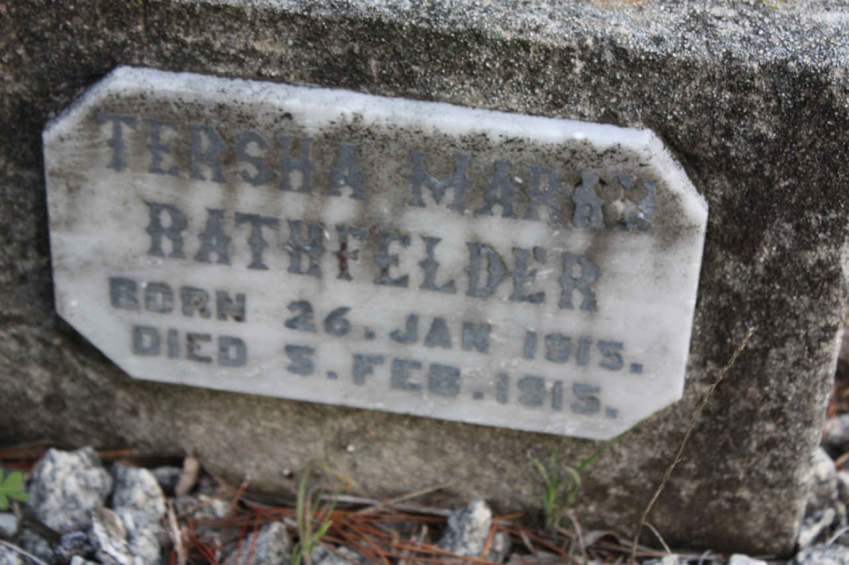 RATHFELDER Tersha Maria 1915-1915