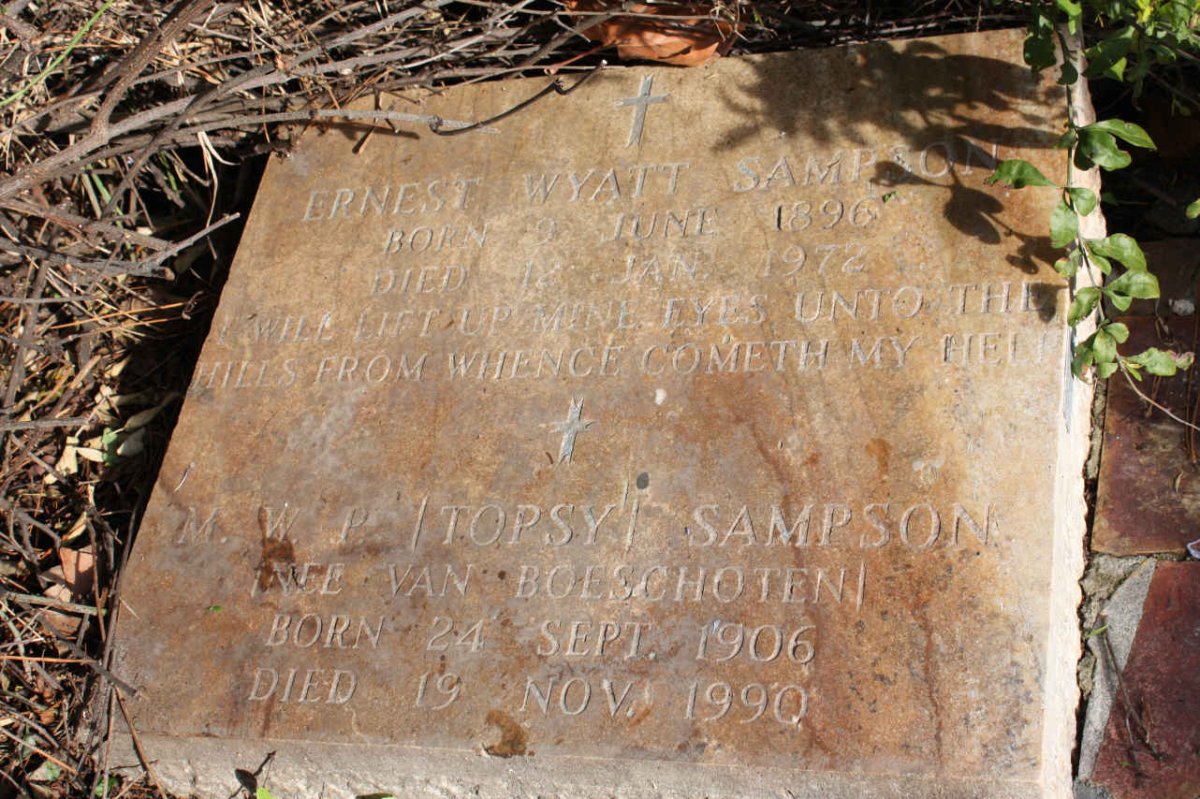 SAMPSON Ernest Wyatt 1896-1972 &amp; M.W.P. VAN BOESCHOTEN 1906-1990