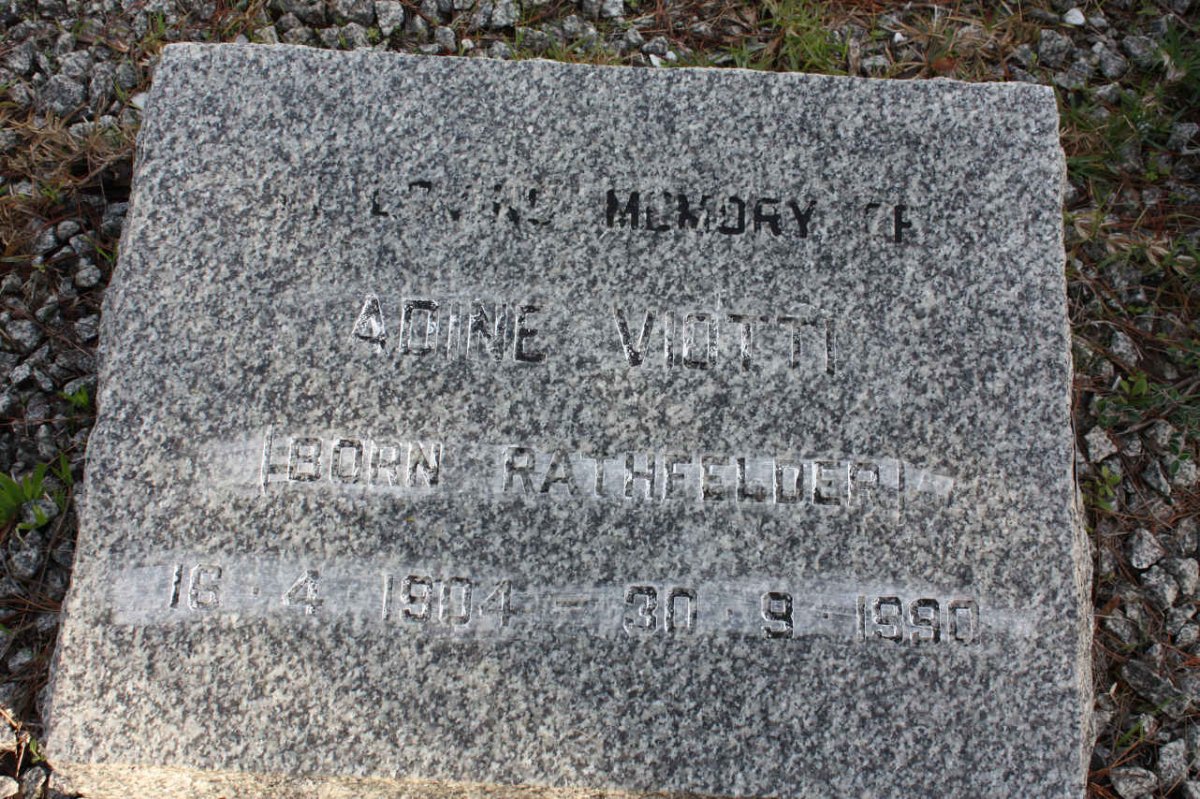 VIOTTI Adine nee RATHFELDER 1904-1990