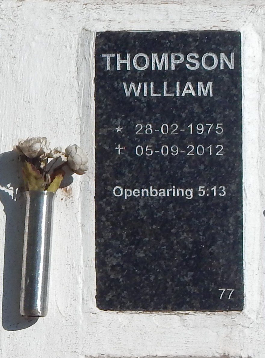 THOMPSON William 1975-2012