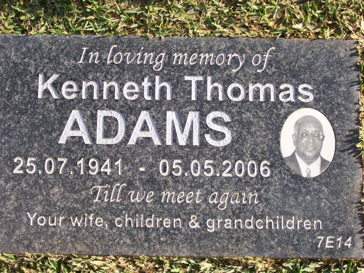 ADAMS Kenneth Thomas 1941-2006