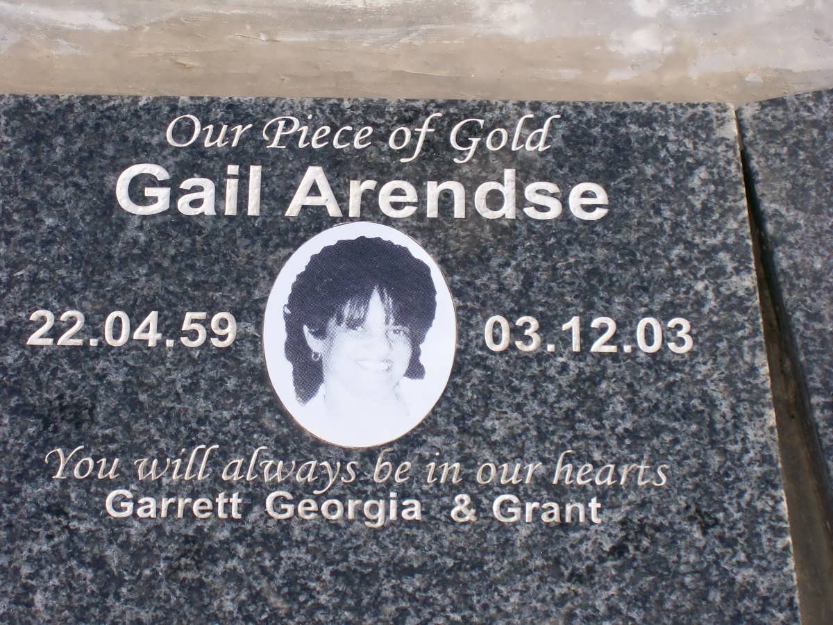 ARENDSE Gail 1959-2003