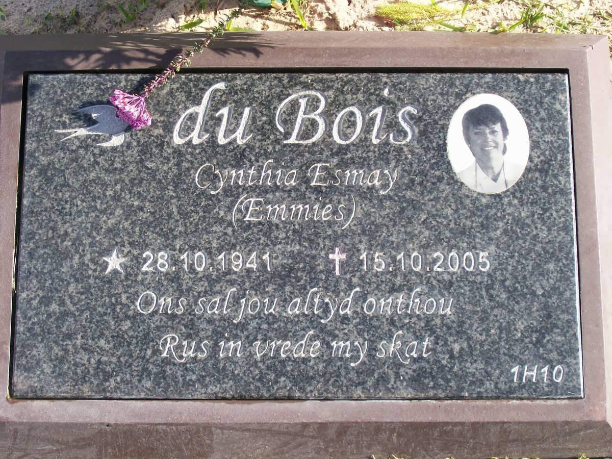 BOIS Cynthia Esmay, du 1941-2005