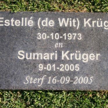KRÜGER Estellé nee DE WIT 1973-2005 :: KRÜGER Sumari 2005-2005