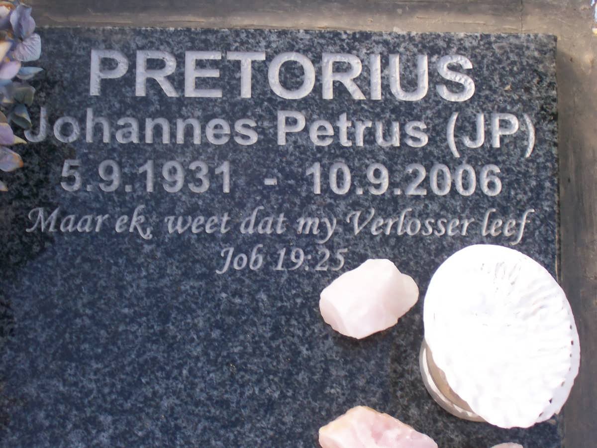 PRETORIUS Johannes Petrus 1931-2006