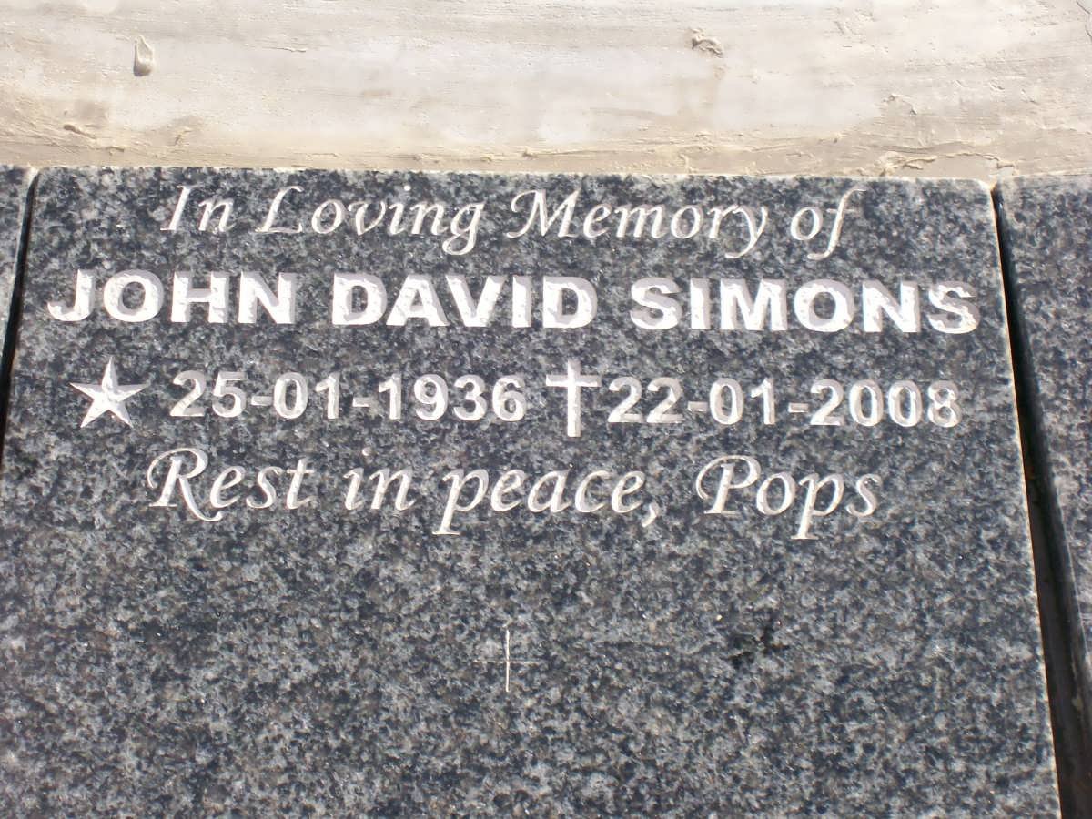 SIMONS John David 1936-2008