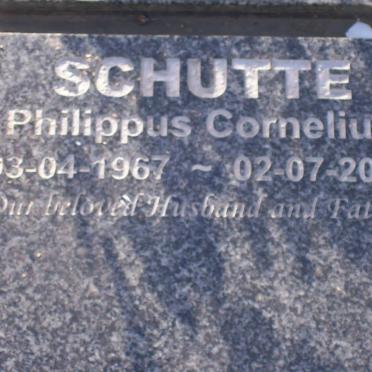 SCHUTTE Philippus Cornelius 1967-2007