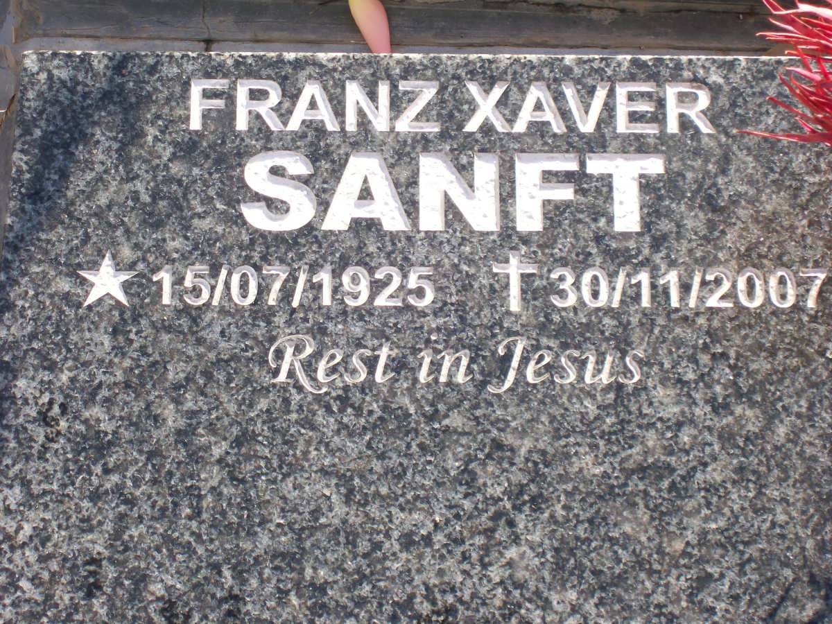 SANFT Franz Xaver 1925-2007