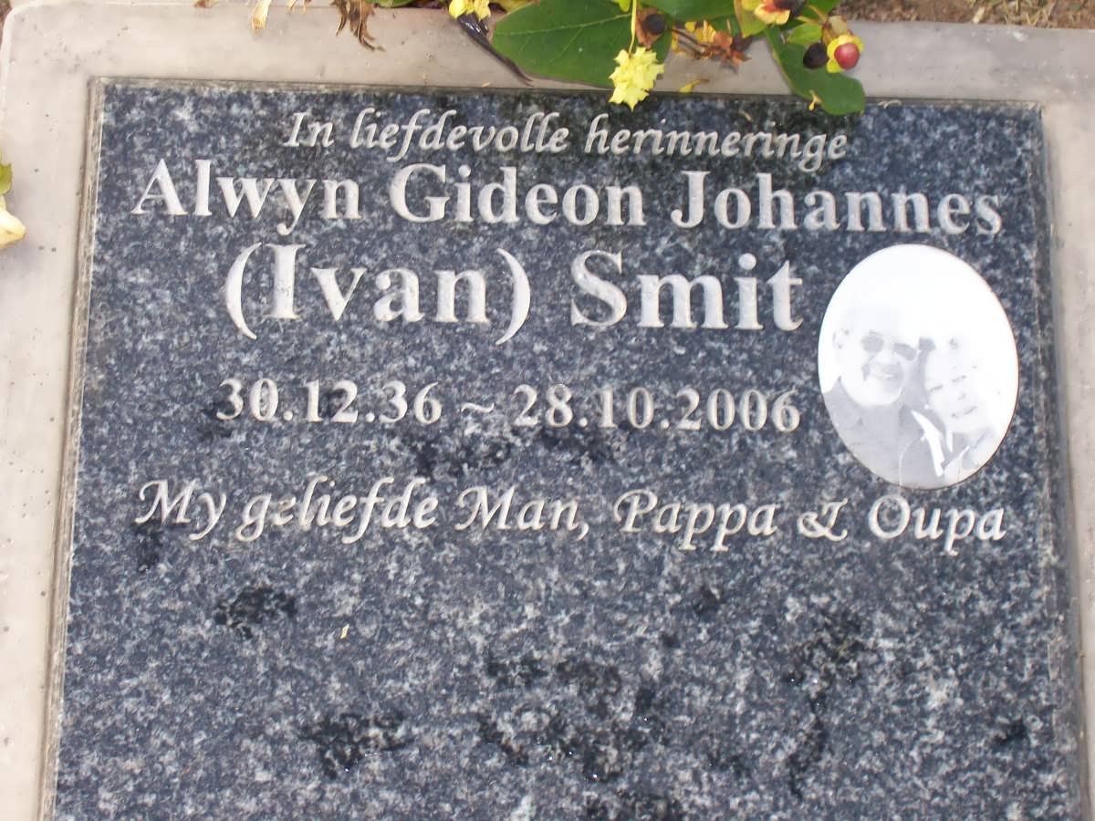 SMIT Alwyn Gideon Johannes 1936-2006