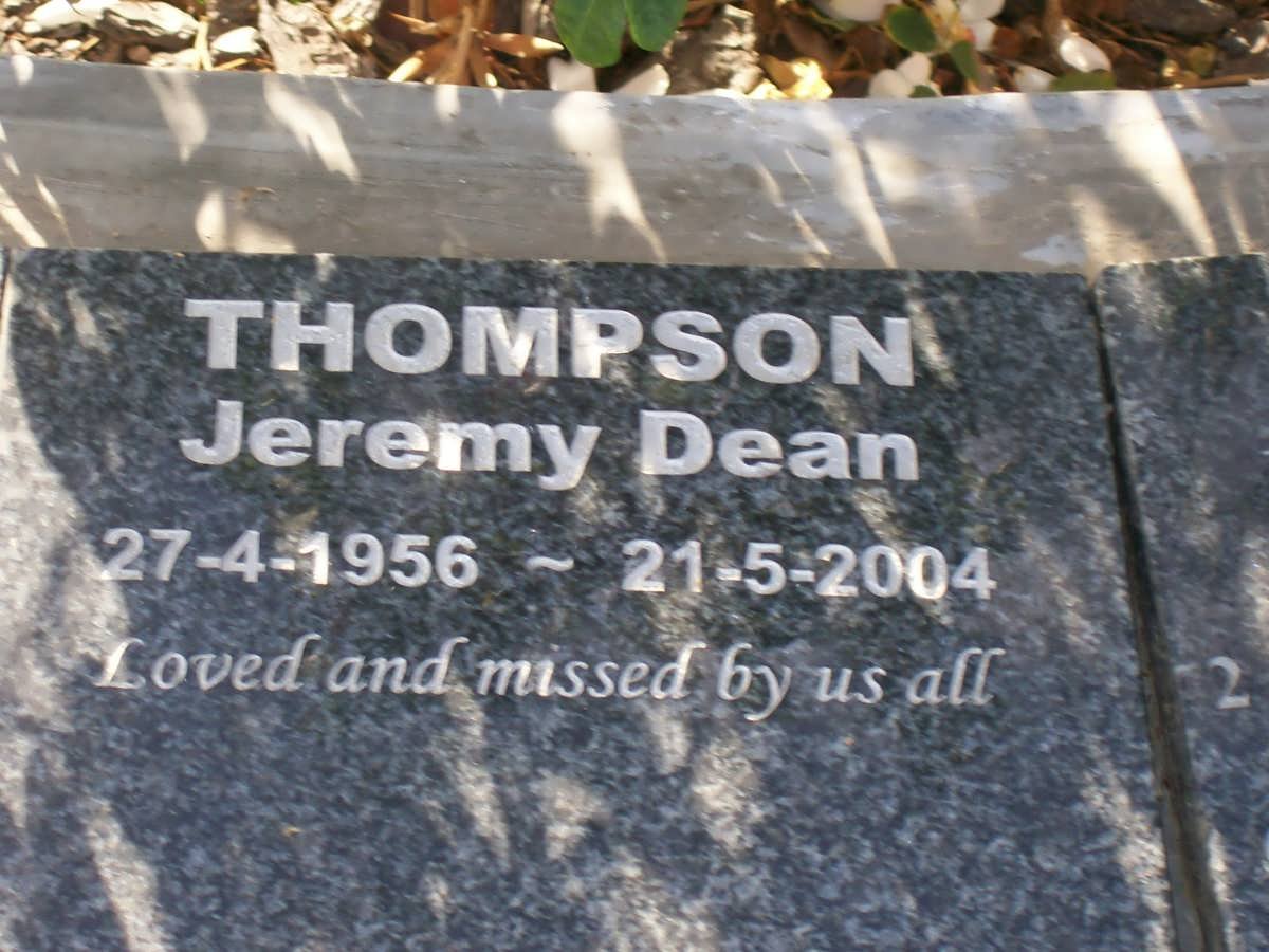 THOMPSON Jeremy Dean 1956-2004