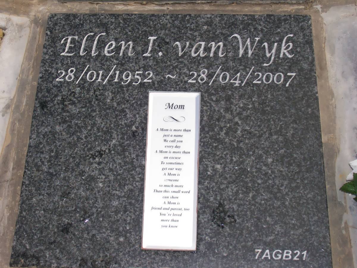 WYK Ellen I., van 1952-2007