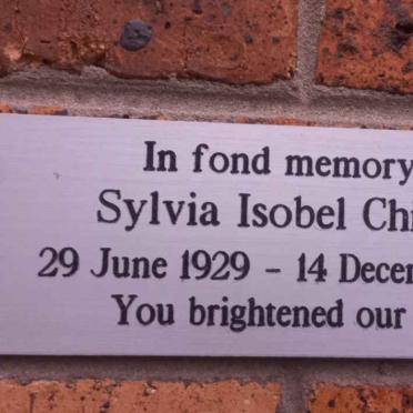 CHINERY Sylvia Isobel 1929-2015