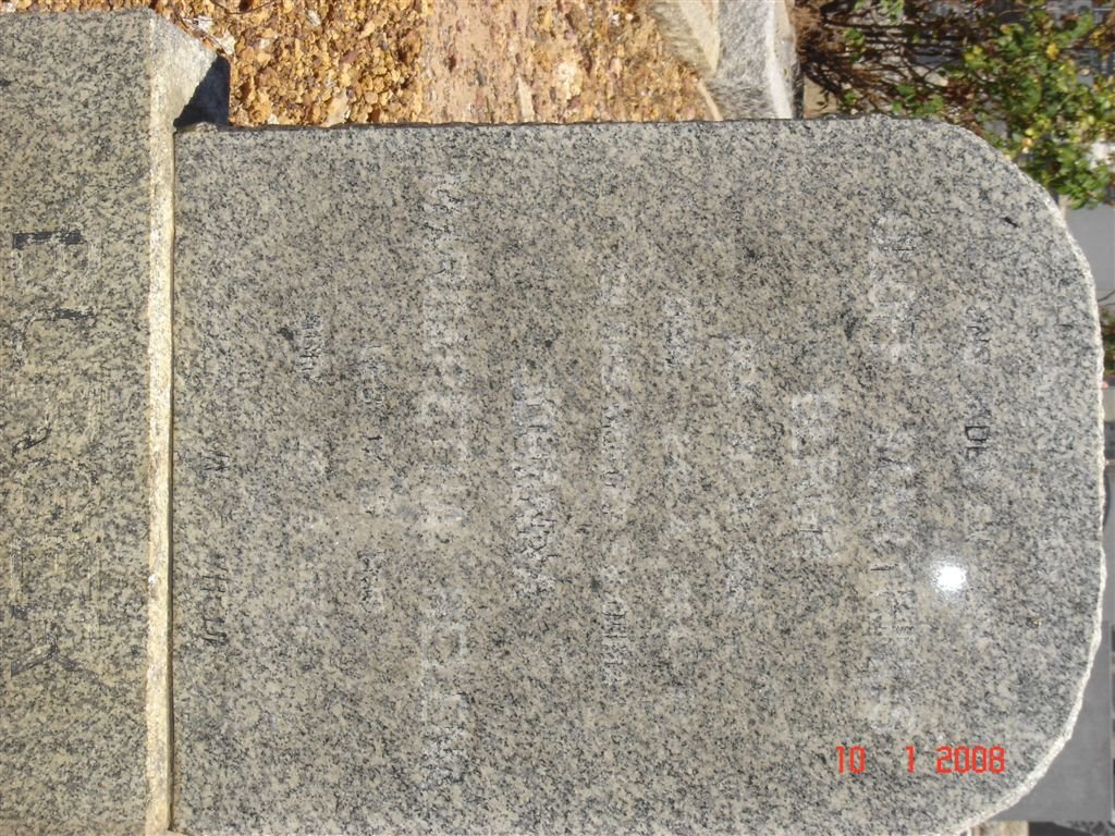 BERGH ? Marthinus &amp; Margaretha Helena 1899-197?