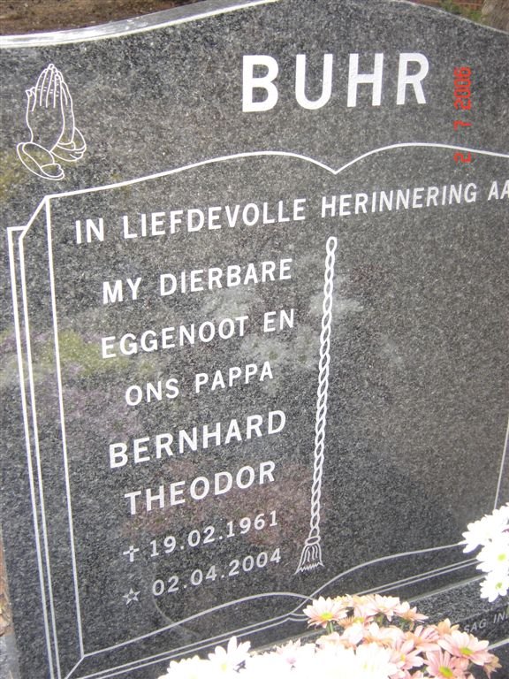 BUHR Bernhard Theodor 1961-2004
