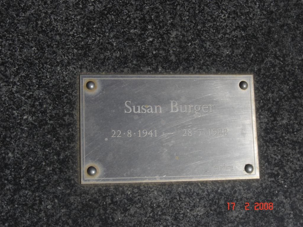 BURGER Susan 1941-1988